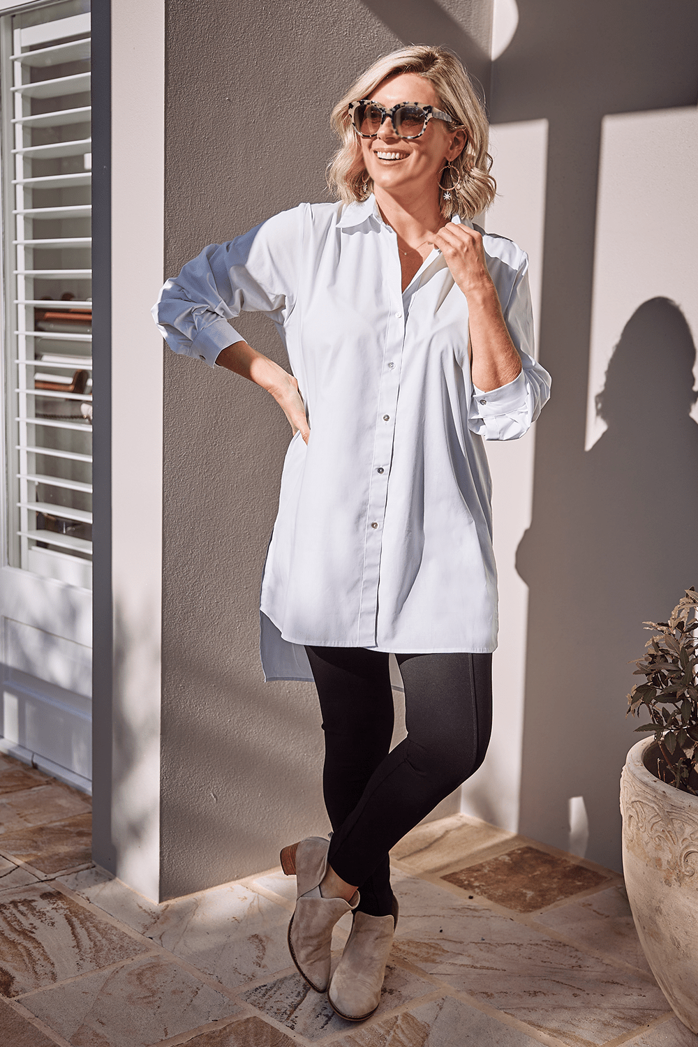 Tilly Dress Shirt White – Carolina