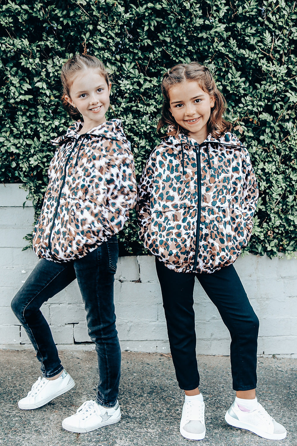 MiniMe Kids Leopard Hoodie Jacket Carolina