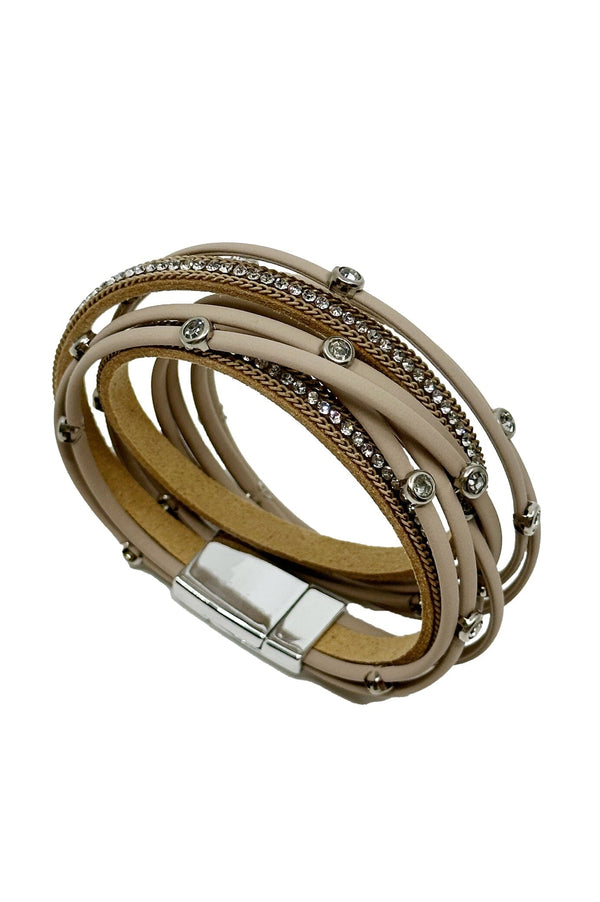 Charlene Wrap Bracelet Nude Bracelet