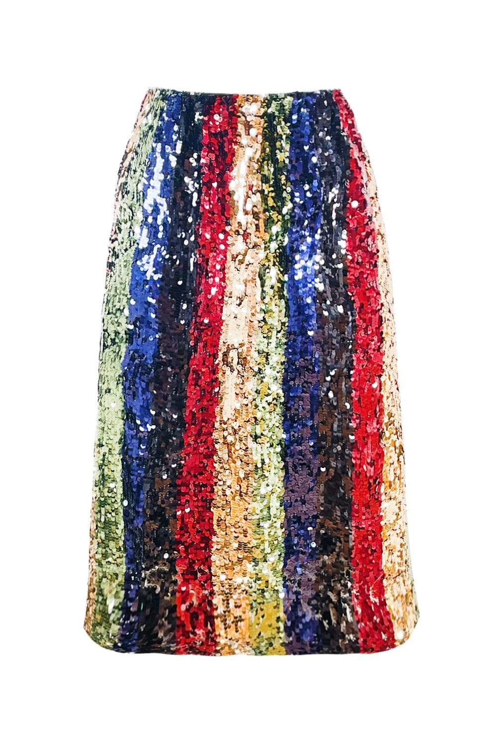 Took Some Sequin Multicolor Stripe Skirt Photos for the Blog