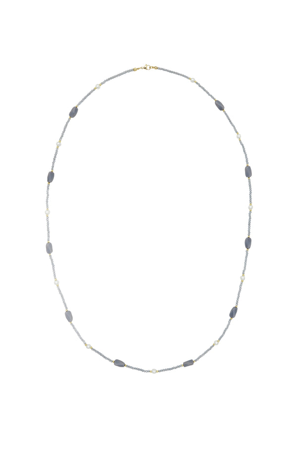 Hebe Necklace Slate Grey Necklace