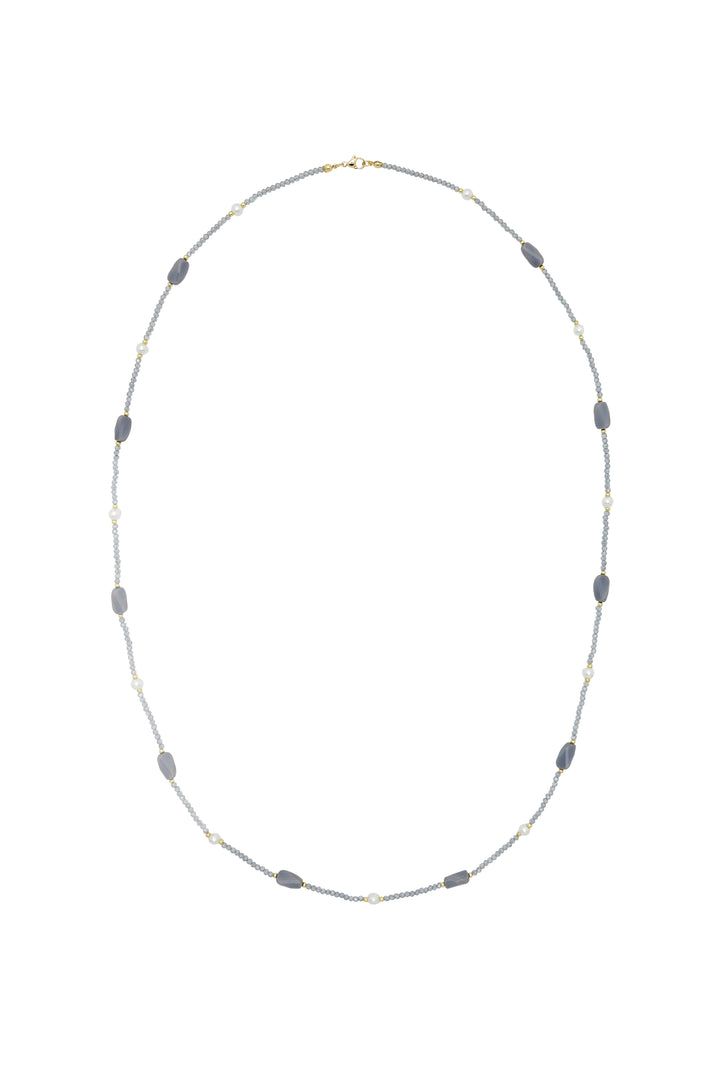 Hebe Necklace Slate Grey Necklace