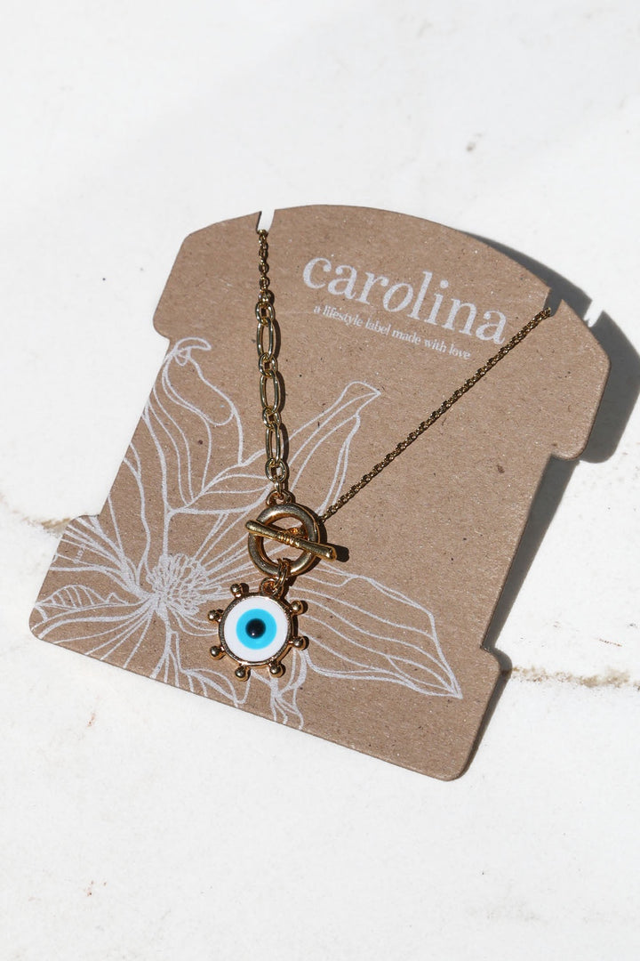 Leros Eye Necklace White Necklace