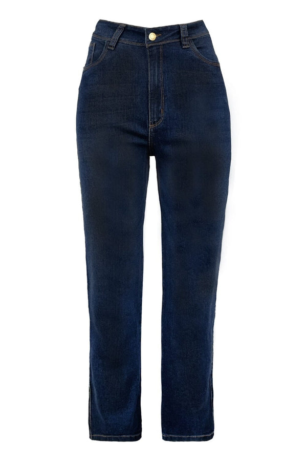Katya Jeans Dark Denim Blue High Rise Pants