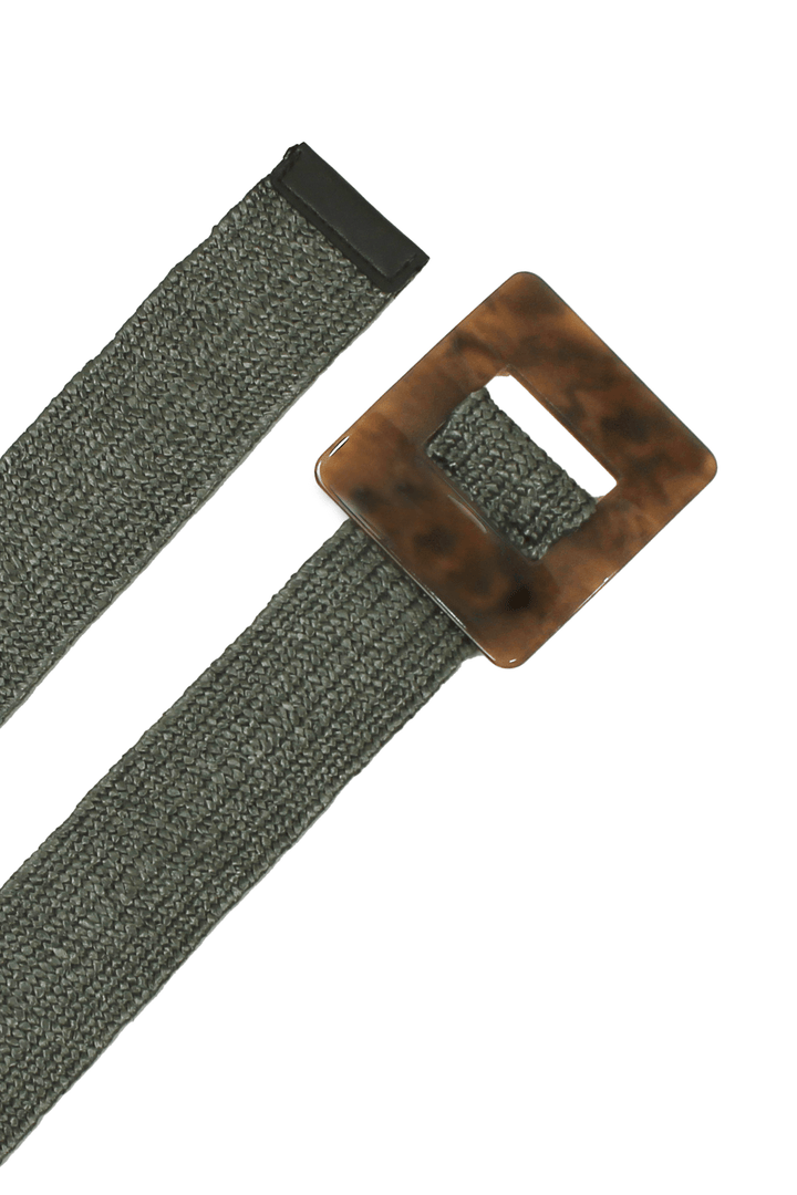 Mahana Elasticised Belt Olive Belts