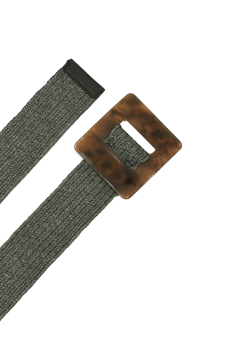 Mahana Elasticised Belt Olive Belts