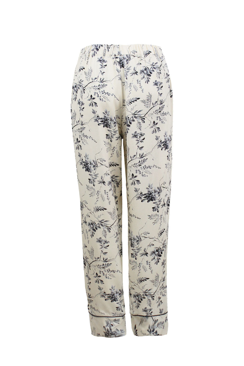 Willow Long Sleeve Pyjama Set Cream/Navy Pyjamas
