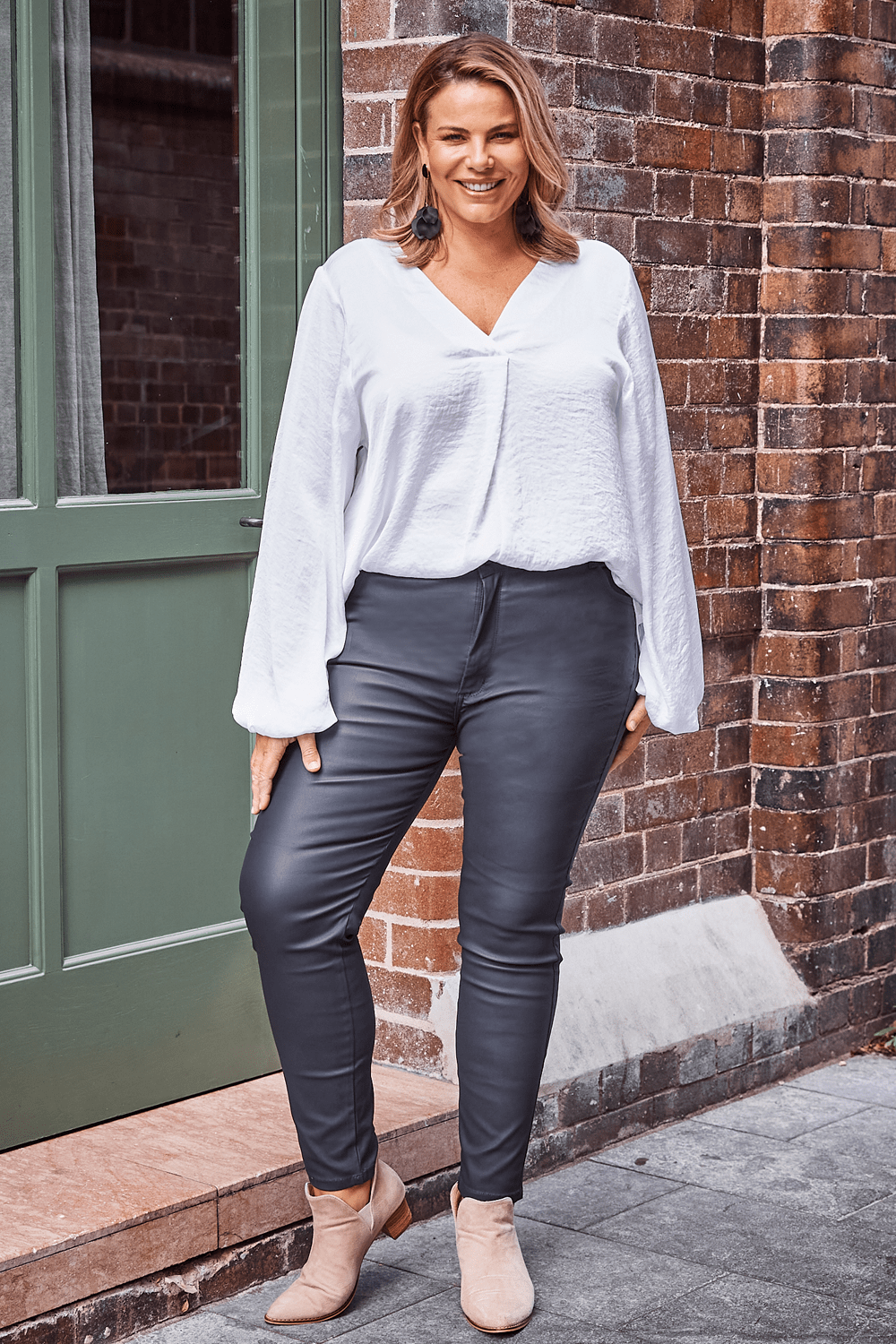 Coated denim 2025 jeans womens