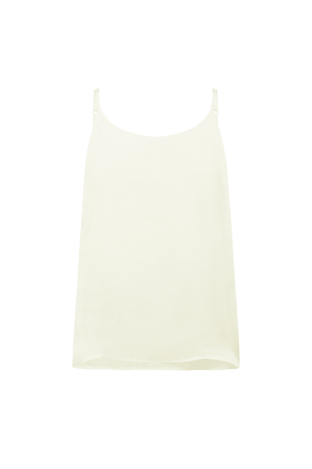 Ana Camisole Top White Dove with Round Neck Tops