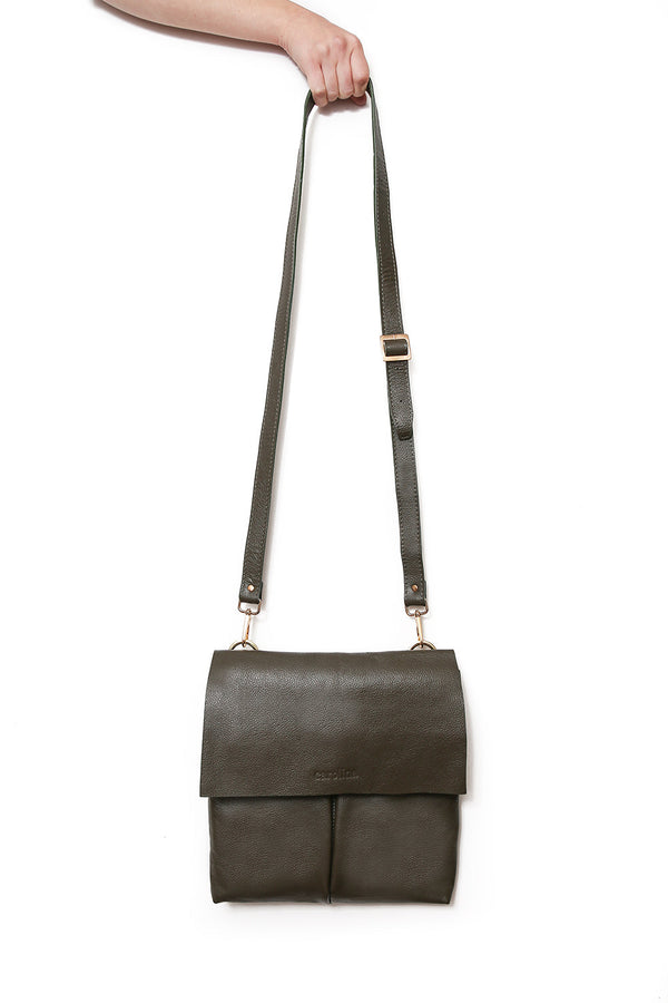 Barcelona Leather Handbag Olive SL-Pre Order Leather